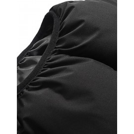 Men's solid Hooded Puffer Vest for autumn and winter