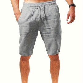 Men's Comfy Casual Cotton Shorts, Summer Clothing