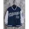 Spring And Autumn Street Men's Fashion Trend Loose Casual Baseball Uniform Jacket, Suitable For Outdoor And Dating